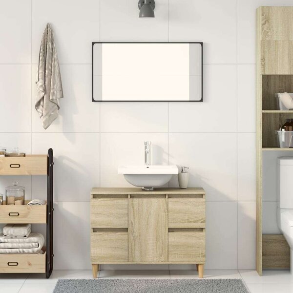 VidaXL Sonoma Tölgy Mosdószekrény - 80x33x60 cm