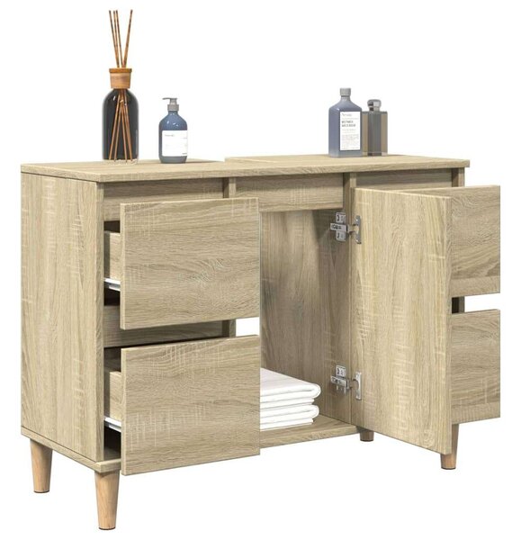 VidaXL Sonoma Tölgy Mosdószekrény - 80x33x60 cm