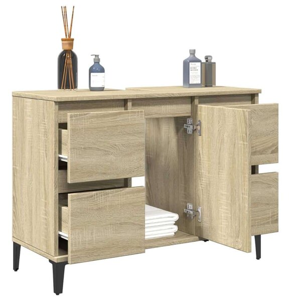 VidaXL Sonoma Tölgy Mosdószekrény - 80x33x60 cm