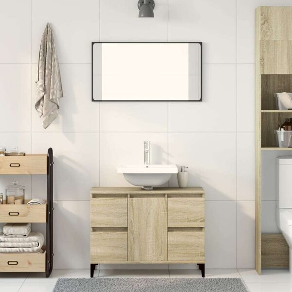 VidaXL Sonoma Tölgy Mosdószekrény - 80x33x60 cm