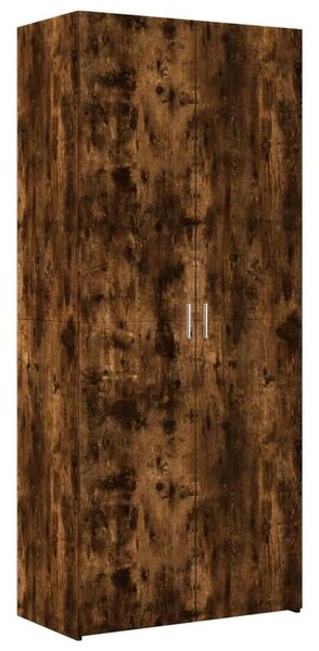 VidaXL füstös tölgy színű szerelt fa magasszekrény 80 x 42,5 x 249 cm