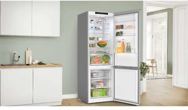 Bosch KGN492LDF inox alulfagyasztós hűtőszekrény