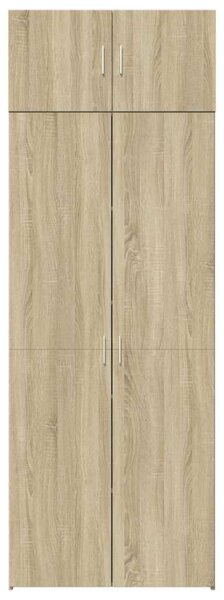 VidaXL sonoma tölgy színű szerelt fa tárolószekrény 80 x 42,5 x 225 cm