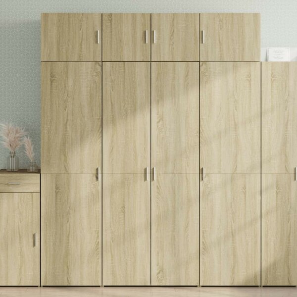 VidaXL sonoma tölgy színű szerelt fa tárolószekrény 80 x 42,5 x 225 cm