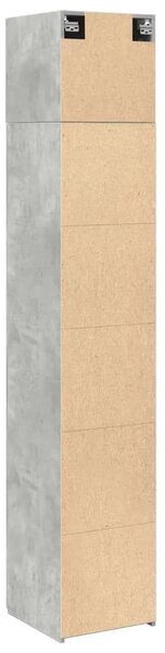 VidaXL betonszürke szerelt fa vékony tárolószekrény 40 x 42,5 x 225 cm