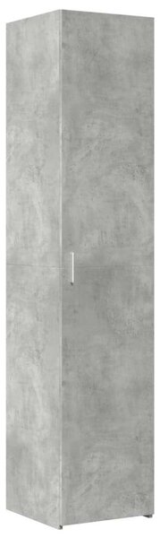 VidaXL betonszürke szerelt fa vékony tárolószekrény 40 x 42,5 x 225 cm