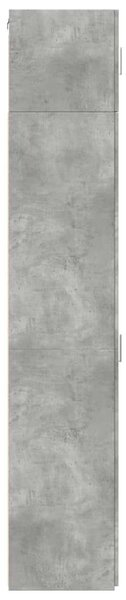 VidaXL betonszürke szerelt fa vékony tárolószekrény 40 x 42,5 x 225 cm