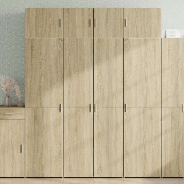 VidaXL sonoma tölgy színű szerelt fa tárolószekrény 80 x 42,5 x 225 cm