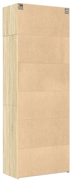 VidaXL sonoma tölgy színű szerelt fa tárolószekrény 80 x 42,5 x 225 cm