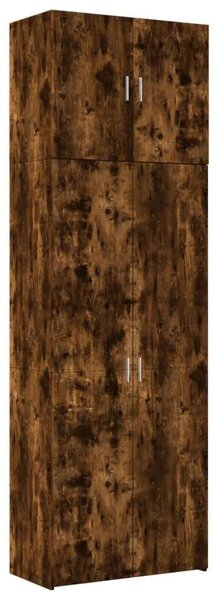 VidaXL füstös tölgy színű szerelt fa magasszekrény 80 x 42,5 x 249 cm