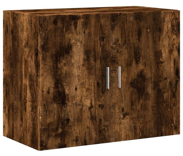 VidaXL füstös tölgy színű szerelt fa magasszekrény 80 x 42,5 x 249 cm