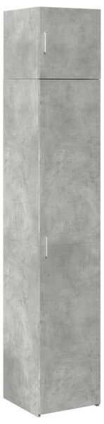 VidaXL betonszürke szerelt fa vékony tárolószekrény 40 x 42,5 x 225 cm