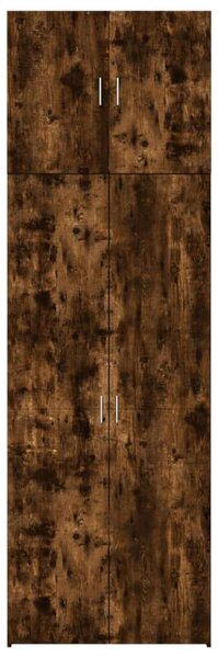 VidaXL füstös tölgy színű szerelt fa magasszekrény 80 x 42,5 x 249 cm