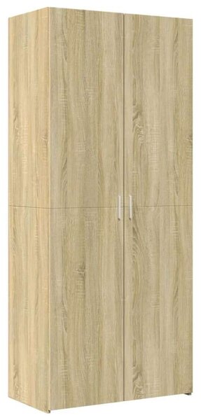VidaXL sonoma tölgy színű szerelt fa tárolószekrény 80 x 42,5 x 225 cm