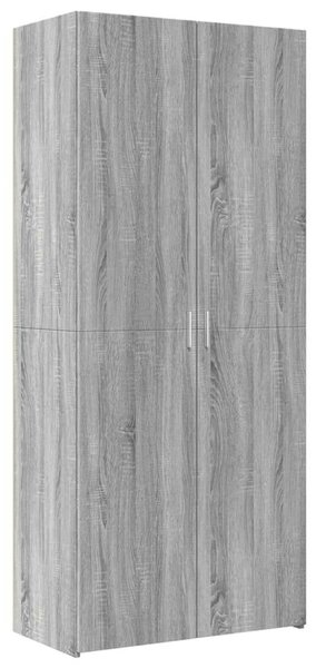 VidaXL szürke sonoma szerelt fa magasszekrény 80 x 42,5 x 185 cm