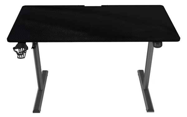 Elektronikusan állítható magasságú íróasztal, gamer asztal - Fekete