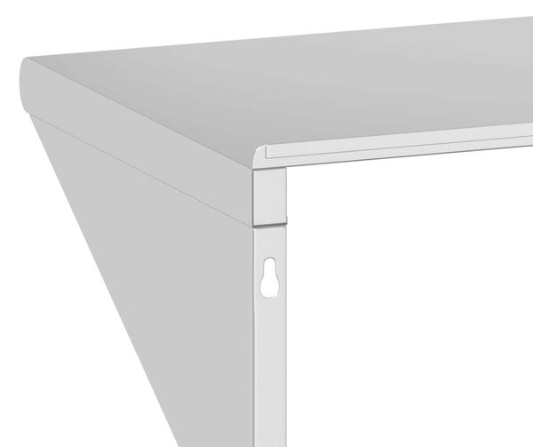 VidaXL Fali Polc - Rozsdamentes Acél - 75x45cm