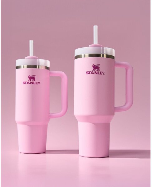 Rózsaszín rozsdamentes acél termosz szívószállal 1,18 l Quencher H2.0 FlowState Tumbler Cherry Blossom – Stanley