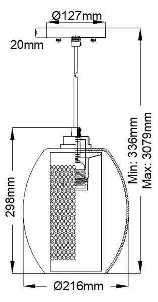 Kichler modern függeszték asher ezüst elskl-asher-mp-ap