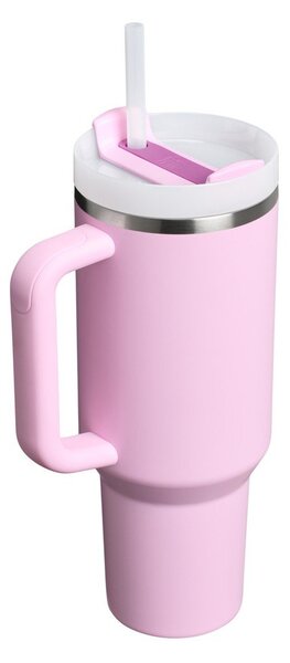 Rózsaszín rozsdamentes acél termosz szívószállal 1,18 l Quencher H2.0 FlowState Tumbler Cherry Blossom – Stanley