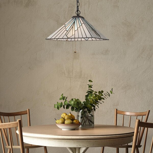 Elstead lighting klasszikus tiffany függeszték alderley barna sokszínű elstf-alderley-p