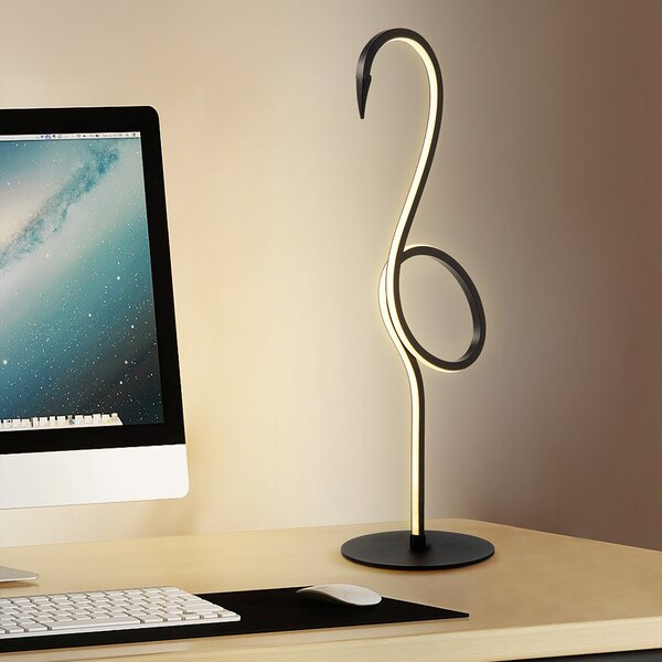 Elstead modern asztali lámpa flamingo fekete elsflamingo-tl-blk