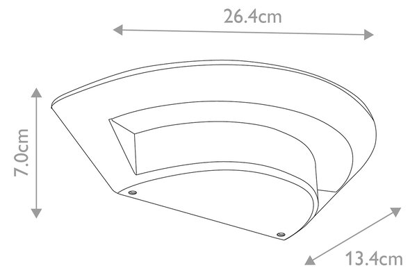 Elstead modern kültéri led lámpa kasper grafit elskasper IP54