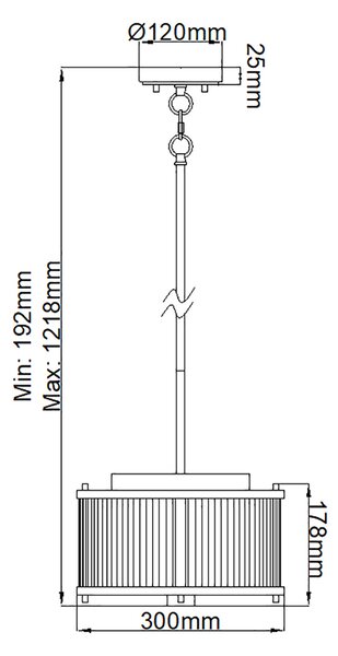 Elstead modern függeszték corona fehér nikkel elsdl-corona-2p-wpn