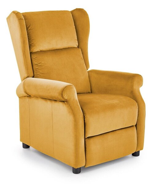 Relax fotelágy Houston 878Sárga, 83x75x92cm, Kárpit, Lábak: Műanyag