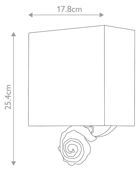 Flambeau klasszikus fali lámpa swirl arany elsfb-swirl-1s-g