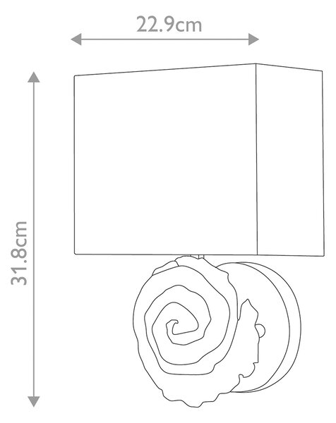 Flambeau klasszikus fali lámpa swirl arany elsfb-swirl-1l-g