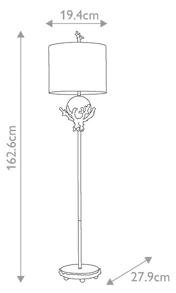 Flambeau klasszikus állólámpa trellis patina ezüst elsfb-trellis-fl