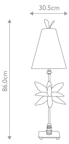 Flambeau klasszikus asztali lámpa azalea arany elsfb-azalea-tl-gd
