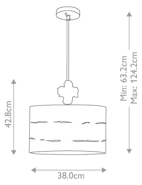 Flambeau modern függeszték fragment arany elsfb-fragment-g-pl