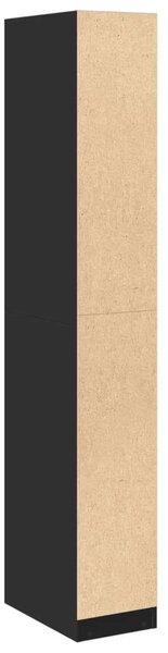 VidaXL Fekete Ruhásszekrény - 30x50x200 cm