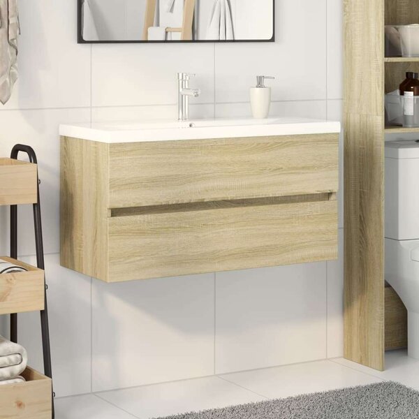 VidaXL Fürdőszoba Bútor Szett - Sonoma Tölgy - 90cm