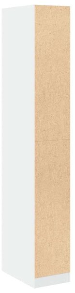 VidaXL Fehér Fa Ruhásszekrény - 5 Polcos - 30x50x200 cm