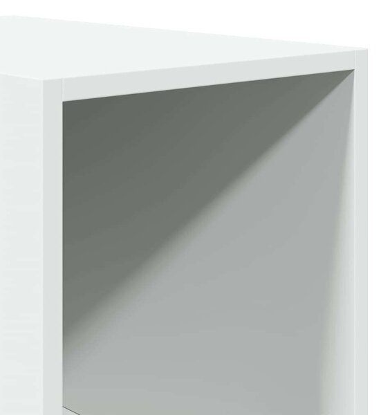 VidaXL Fehér Fa Ruhásszekrény - 5 Polcos - 30x50x200 cm