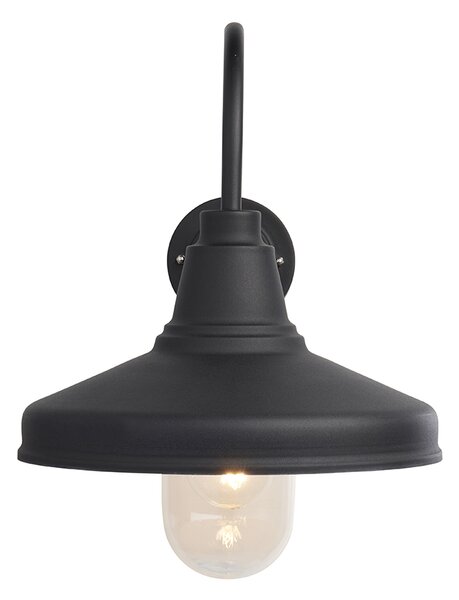 Endon loft skandináv kültéri fali lámpa farmhouse fekete átlátszó end95899 IP44