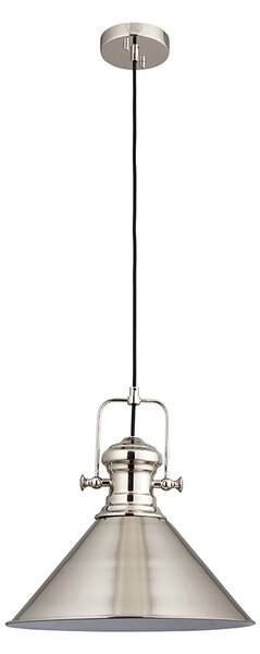 Endon loft skandináv függeszték brampton fehér nickel-nero end96178