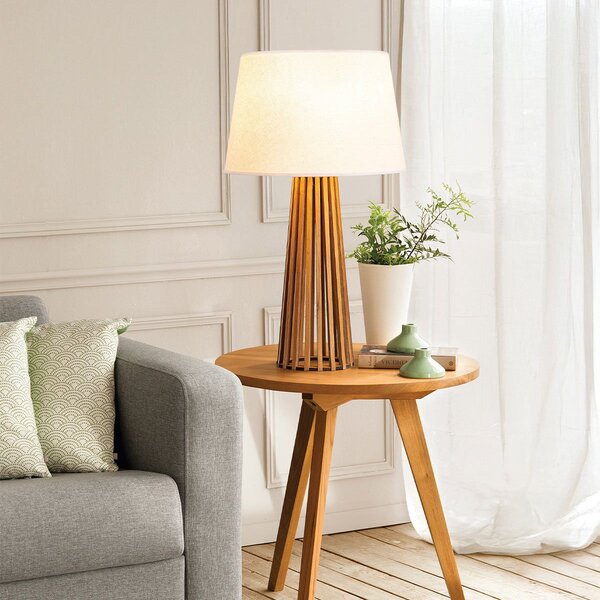 Quintiesse modern skandináv asztali lámpa slatted faipari elsqn-slatted-tlteak