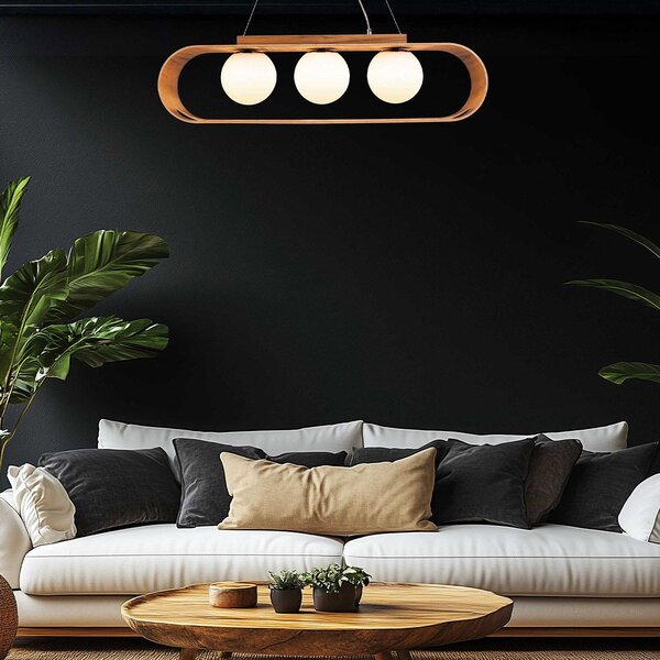 Quintiesse modern skandináv függeszték sfera faipari elsqn-sfera-3p-teak