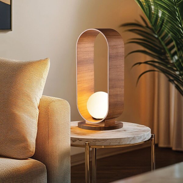 Quintiesse modern skandináv asztali lámpa sfera faipari elsqn-sfera-tl-lteak