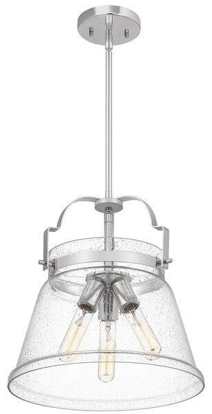 Quintiesse klasszikus loft vintage függeszték wimberley csiszolt króm átlátszó elsqn-wimberley-p-pc