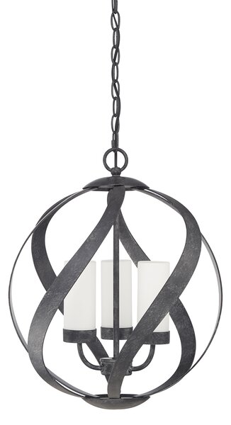 Quintiesse klasszikus loft vintage kültéri függeszték blacksmith fekete opál elsqnblacksmith3pobk IP44