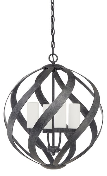 Quintiesse klasszikus loft vintage kültéri függeszték blacksmith fekete opál elsqnblacksmith4pobk IP44