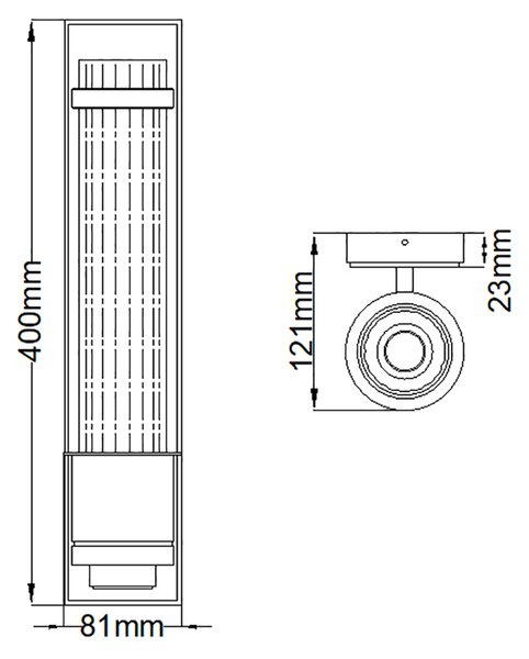 Quintiesse modern fürdőszobai lámpa wellington csiszolt króm elsqn-wellington1-pc IP44