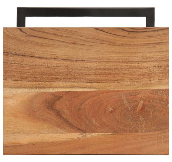 VidaXL 2 db tömör akácfa kisasztal 31,5 x 24,5 x 64,5 cm