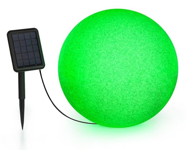 Blumfeldt Shinestone Solar 40, gömblámpa, napelem, Ø 40 cm, RGB-LED, IP68, akkumulátor