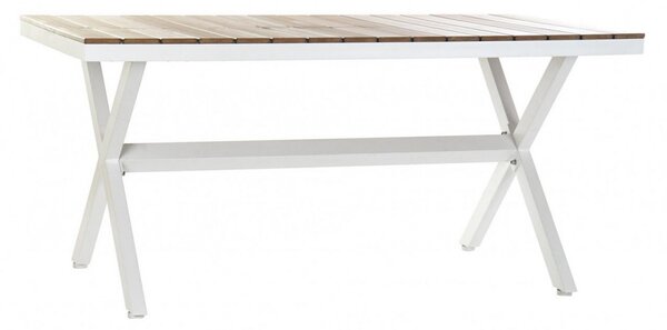 Asztal ebédlő aluminium mdf 160x90x75 fehér